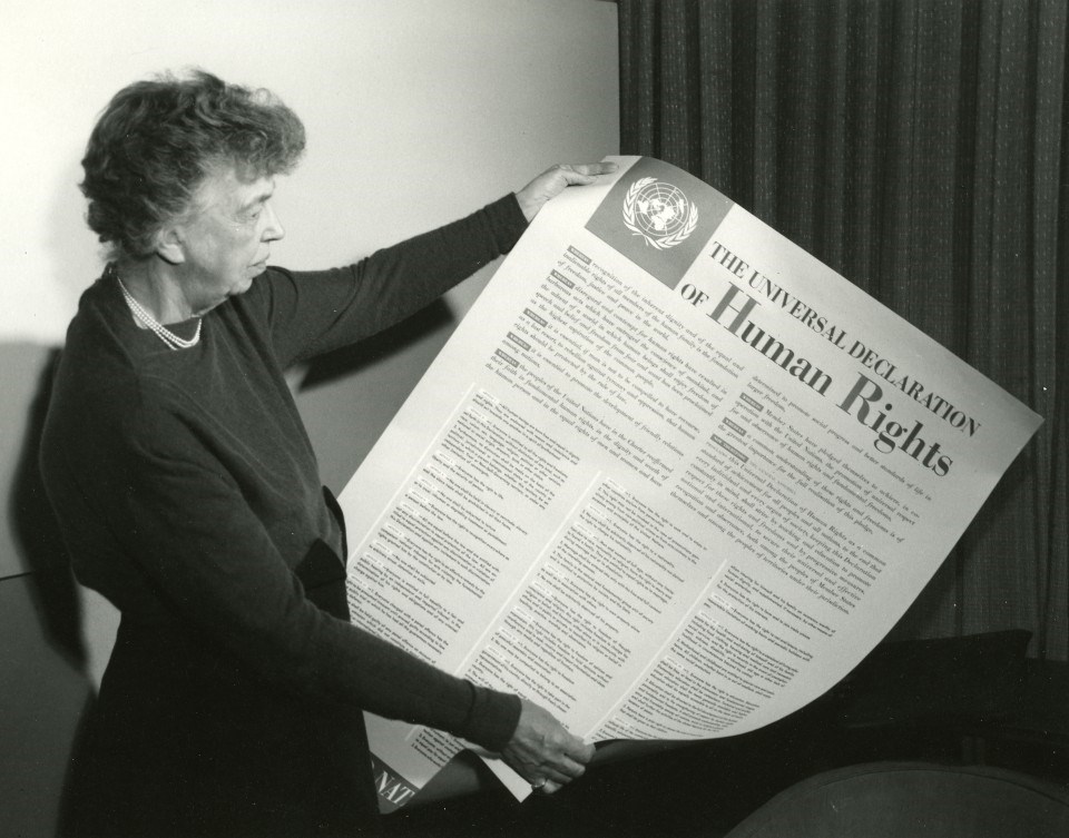 Eleanor Roosevelt 1st US delegate to the United Nations